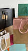 Geschenktasche Kraft zweifarbig Chic ROSA : Ladentaschen einkaufstaschen modetaschen