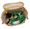 Gourmet-Paket aus Jute : Verpackung fur flaschen und regionalprodukte