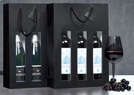 Geschenktasche 1/2/3-Flaschen schwarz Glanzlack : Verpackung fur flaschen und regionalprodukte