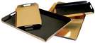 Tablett zum Falten gold/schwarz : Tabletts und servierplatten