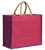 Shopper Jute IBIZA zweifarbig  42xB.17xH.35 cm : Ladentaschen einkaufstaschen modetaschen