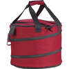 Isotasche Tragetasche grau/rot rund mit Flaschenöffner : Ladentaschen einkaufstaschen modetaschen