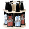 Bierträger Holz 6-Flaschen langhalsig : Verpackung fur flaschen und regionalprodukte
