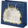 Geschenktasche Pappe m. Fenster 'Winter' : Ladentaschen einkaufstaschen modetaschen