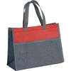 Iso-Tragetasche 4-eckig grau/rot : Ladentaschen einkaufstaschen modetaschen