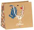 Geschenktasche Kraft "100% Cocorico" : Ladentaschen einkaufstaschen modetaschen