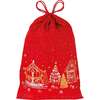 Baumwollbeutel rot Frohe Feiertage Chalets : Ladentaschen einkaufstaschen modetaschen