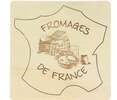 Plateau bois bosco carré "Fromages de France" : Tabletts und servierplatten