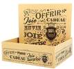 Boite coffret carton vintage kraft  : Geschenkschachtel präsentbox