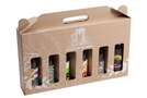 Coffret carton kraft pour 6 bouteilles de biéres  : Verpackung fur flaschen und regionalprodukte