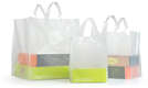 Tragetasche weiß transparent m. Boden : Ladentaschen einkaufstaschen modetaschen