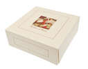 Tortenkarton Elfenbein-wei H. 5 cm : Geschenkschachtel prsentbox