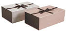 Set mit 2 Kuchenschachtel Pappe braun faltbar : Geschenkschachtel präsentbox