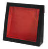 Geschenktasche Pappe schwarz-rot m. grossem Fenster : Verpackung für bäkerei konditorei
