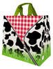 Shopper Einkaufstasche 30L PP bedruckt 'Kuhfell' : Ladentaschen einkaufstaschen modetaschen