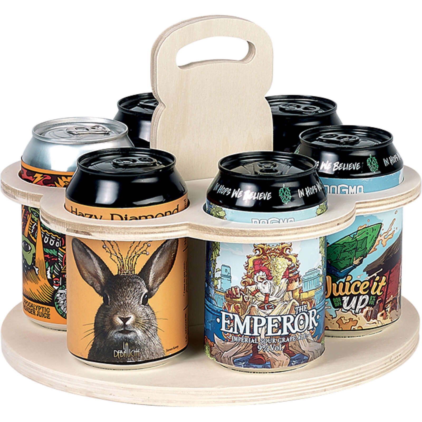 Produktbild von 2er Set Wiederverwendbare Eis-Kühlpackung Für 6 Dosen – Doppelseitig, Bis 12 Stunden Kalt, Für Bier & Flaschen