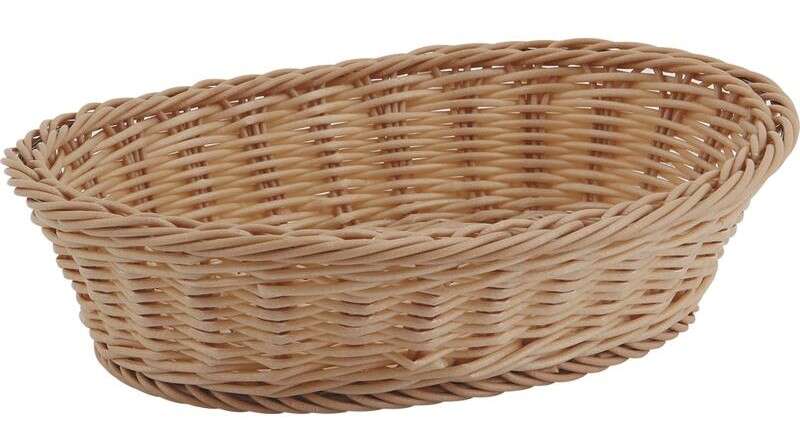 Ovaler Korb aus synthetischem Rattan