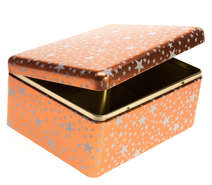 Metallbox 4-eckig ELEGANZ : Geschenkschachtel präsentbox