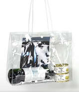 Geschenktasche PVC transparent m. Kordeln : Ladentaschen einkaufstaschen modetaschen