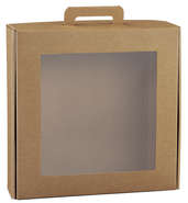 Geschenkschachtel Pappe m. Fenster Ökomaterial 'Gourmet' : Verpackung für einmachgläser konfitürenglas preserve
