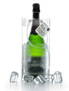 Ice Bag 1-Flasche transparent : Verpackung fur flaschen und regionalprodukte
