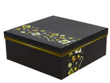  Quadratische Schachtel "Cadeaux" : Geschenkschachtel präsentbox