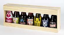 Coffret bois bières Steinie : Verpackung fur flaschen und regionalprodukte