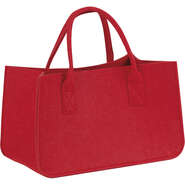 Tragetasche Filz rot 4-eckig : Ladentaschen einkaufstaschen modetaschen