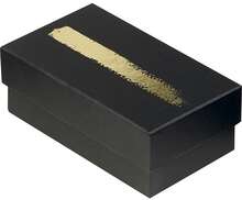 Mini ballotin noir/or 3 intercalaires : Geschenkschachtel präsentbox