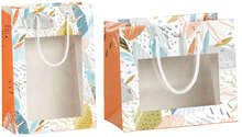 Papiertüten "Frische" mit Fenster : Ladentaschen einkaufstaschen modetaschen