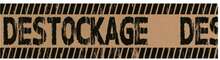 Papierband aur Rolle bedruckt "Destockage" : Verpackungzubehör