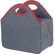 Sac isotherme rectangle gris/rouge  : Ladentaschen einkaufstaschen modetaschen