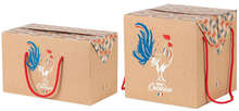 Kartons "100% Cocorico" : Verpackung für feste