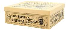 Schachtel aus Kraftkarton Vintage : Geschenkschachtel präsentbox