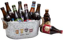 Metallschale Bier : Verpackung für feste