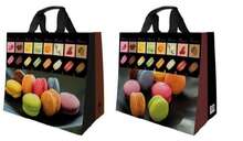 Cabas polypro 30L  "Macarons"  : Ladentaschen einkaufstaschen modetaschen
