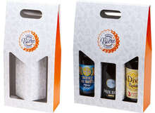 Schachtel "Bierdeckel" 2 und 3 Flaschen  : Verpackung fur flaschen und regionalprodukte