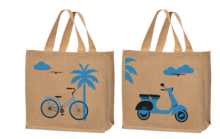Sacs cabas jute " vélo/scooter  : Ladentaschen einkaufstaschen modetaschen