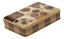 Boite métal "Chocolate" : Geschenkschachtel präsentbox