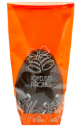 100 orangefarbene Osterglockensckchen : Verpackung fr feste