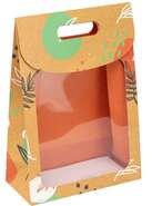 Karton-Geschenkbeutel mit Sichtfenster &#8222;Orange Canyon&#8220; : Neu