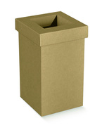 Mülleimer 4eckig aus Karton : Pappmöbel einrichtung aus karton
