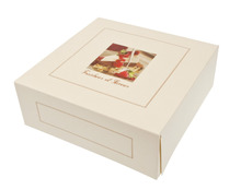 Tortenkarton  Elfenbein-weiß Höhe 8 cm : Geschenkschachtel präsentbox