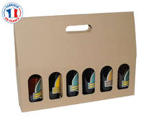 Geschenkkarton Bier 6-Fl. x 33cl : Verpackung fur flaschen und regionalprodukte