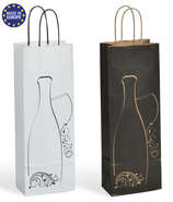 Flaschentasche Kraft Design 1-Flasche : Verpackung fur flaschen und regionalprodukte