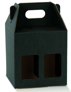 Produktbild Schwarzer Long Neck 4er-Flaschen-Kasten