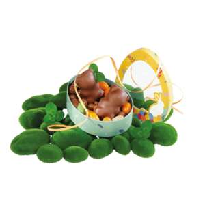 Produktbild Eiförmiger Karton für eine Süßigkeitenjagd