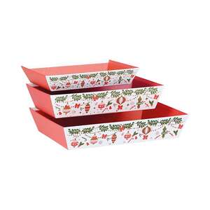 Produktbild Rechteckiger Pappkorb – SEHR GROSSES WEIHNACHTEN!