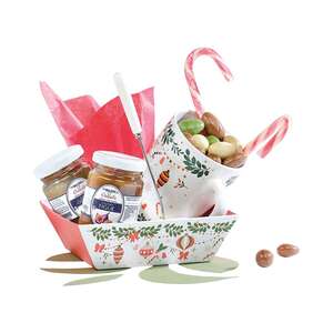 Produktbild Quadratischer Pappkorb – SEHR GROSSES WEIHNACHTEN!