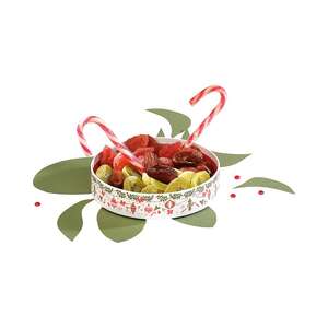 Produktbild Runder Pappkorb - SEHR LANG FÜR WEIHNACHTEN